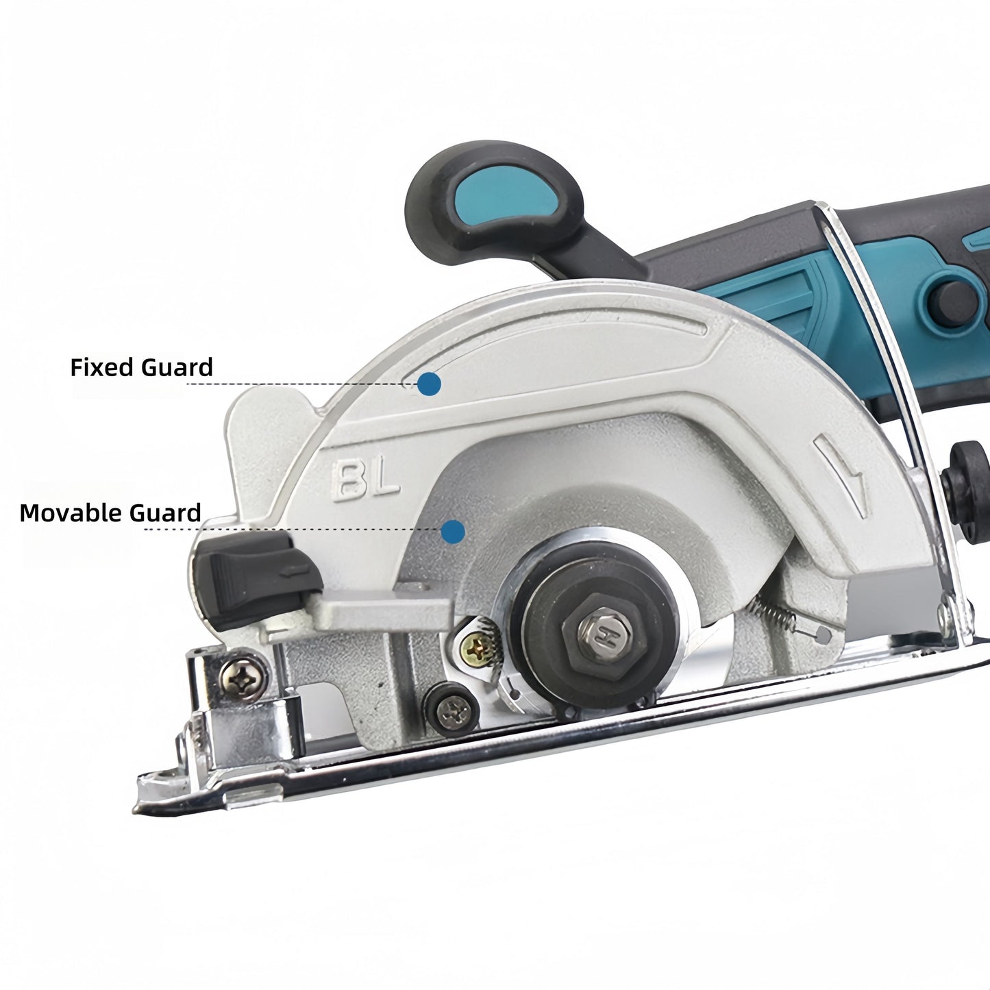 5 inches brushless electric circular cutting machine 0 to 45 adjustable sawing machine（Give away 3 saw blades）