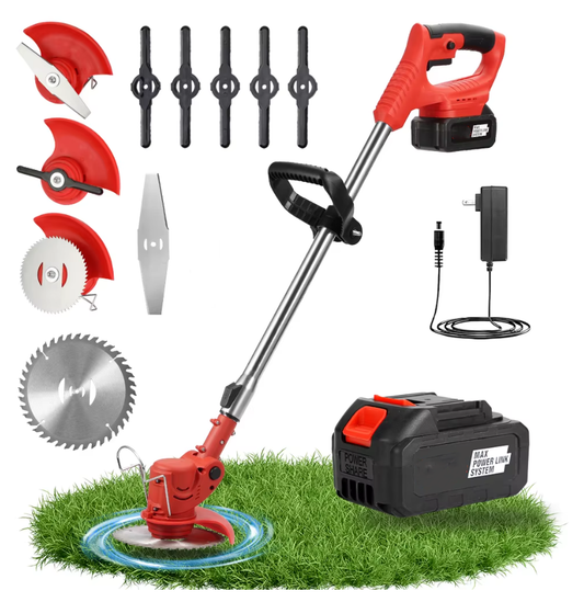 Electric telescopic handheld lawn mower