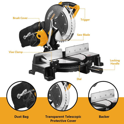 10-inch multi-function cutting machine for aluminum and wood