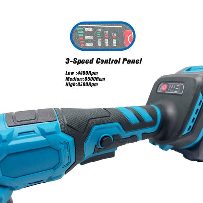 21V dual-battery corneal cutting machine with 2 grinding discs, 2 cutting discs and saw blades