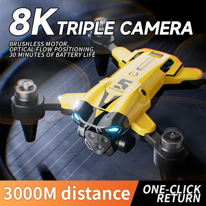 The M5 remote-controlled drone Fpv can rotate 360° in the space of a 8K camera remotely