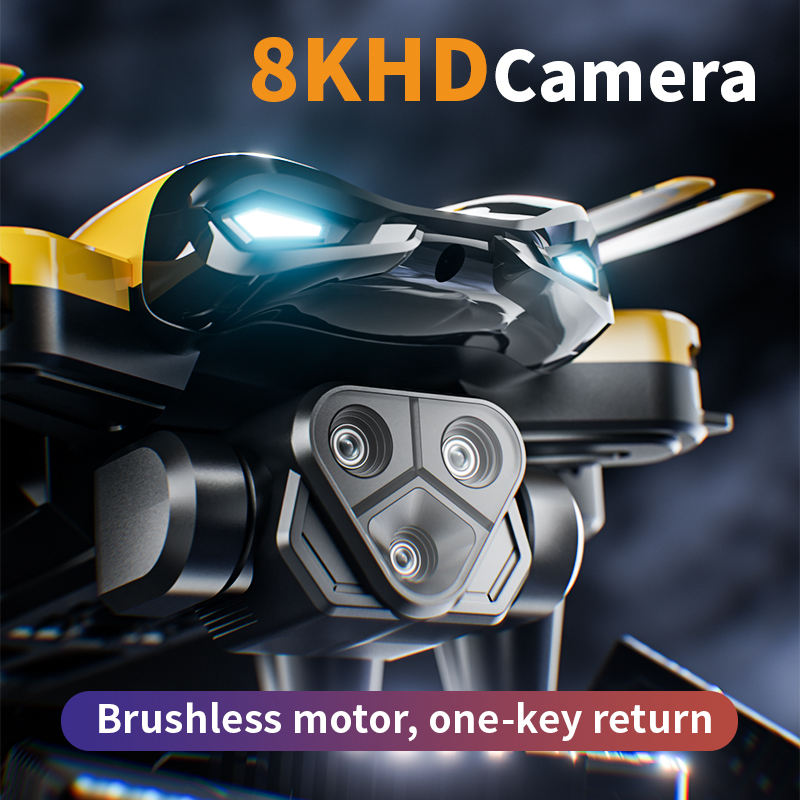 The M5 remote-controlled drone Fpv can rotate 360° in the space of a 8K camera remotely