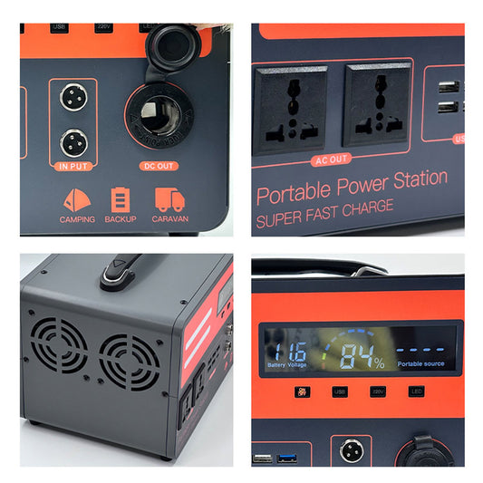 700W 1.5-degree type / 600W-H outdoor portable power 220V lithium iron phosphate battery