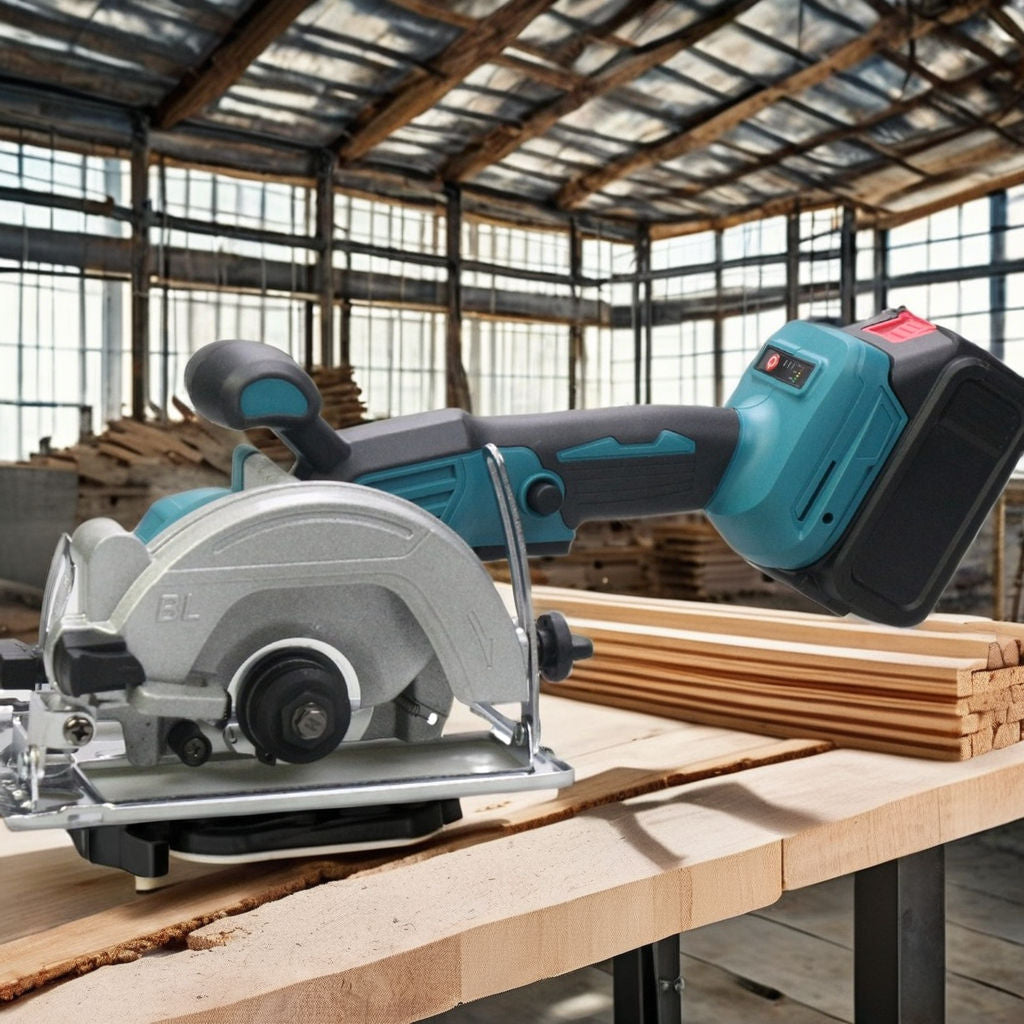 5 inches brushless electric circular cutting machine 0 to 45 adjustable sawing machine（Give away 3 saw blades）