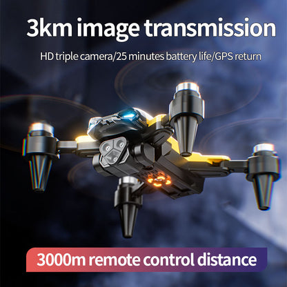 The M5 remote-controlled drone Fpv can rotate 360° in the space of a 8K camera remotely