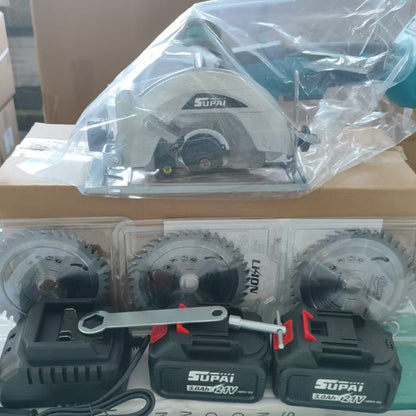 5 inches brushless electric circular cutting machine 0 to 45 adjustable sawing machine（Give away 3 saw blades）