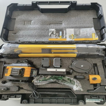 New 16-line laser level upgraded battery capacity with digital screen