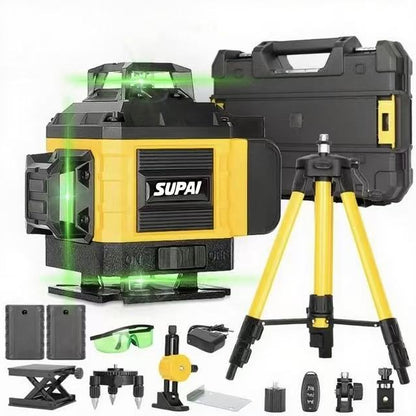 New 16-line laser level upgraded battery capacity with digital screen