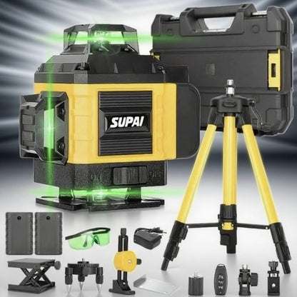 New 16-line laser level upgraded battery capacity with digital screen