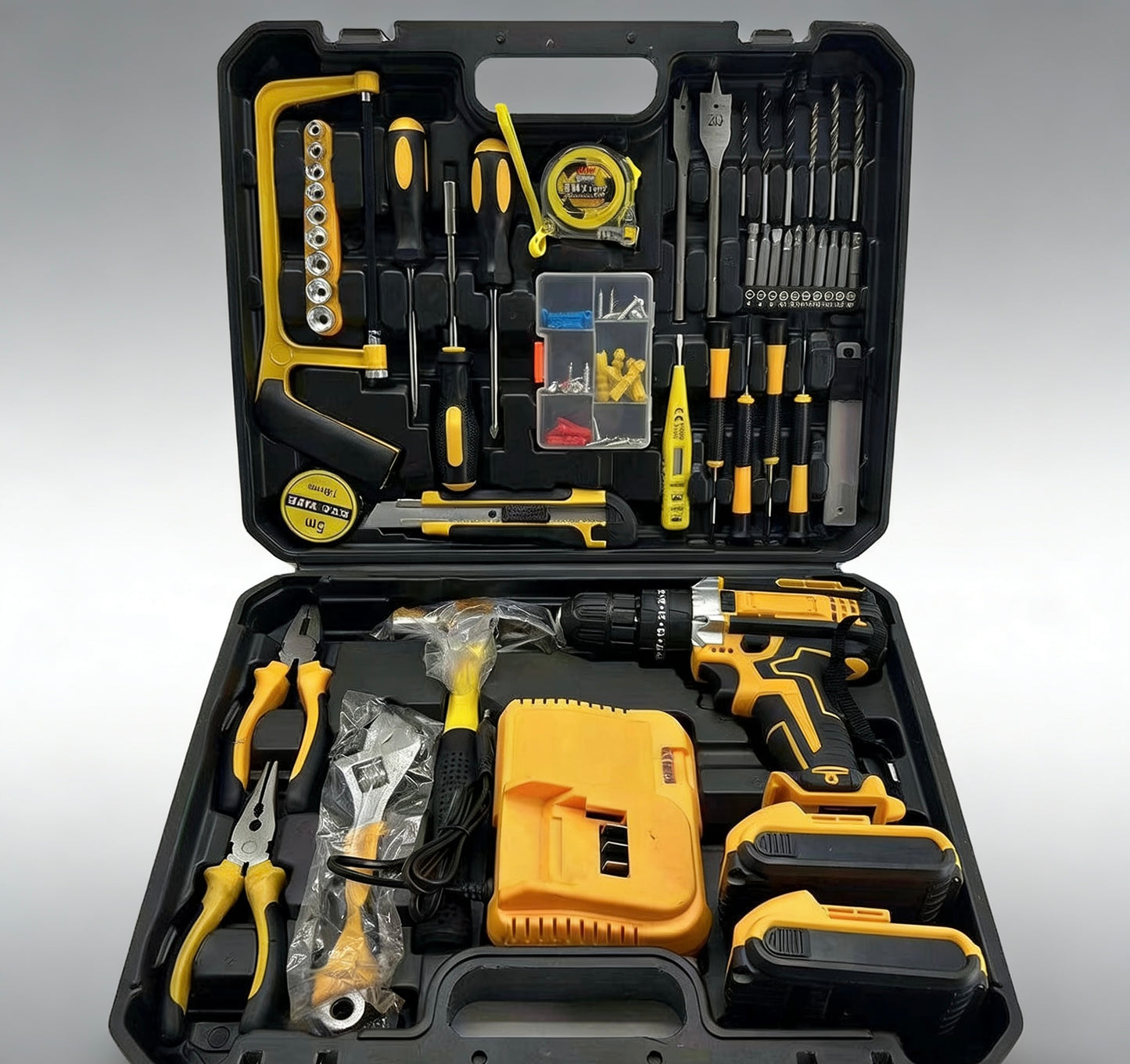 118-piece luxury electric drill set