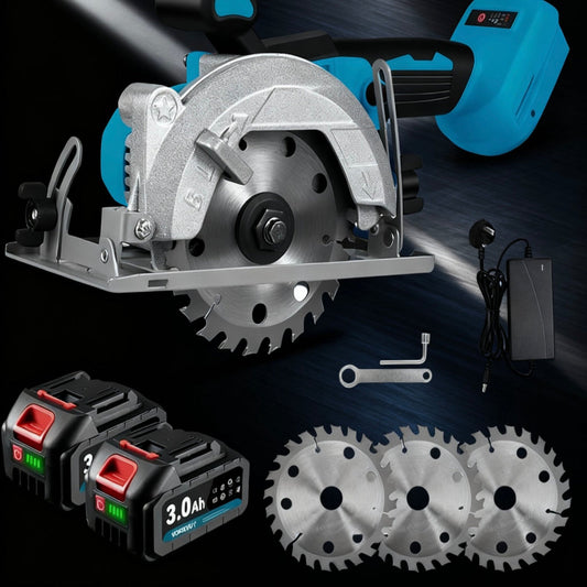 5 inches brushless electric circular cutting machine 0 to 45 adjustable sawing machine（Give away 3 saw blades）