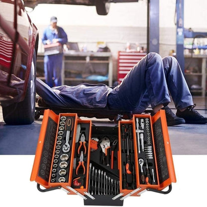 85-piece multi-layer foldable auto repair and home decoration tool set