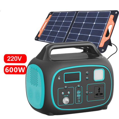Portable 600W-1000W lithium battery mobile solar power supply for home and outdoor use