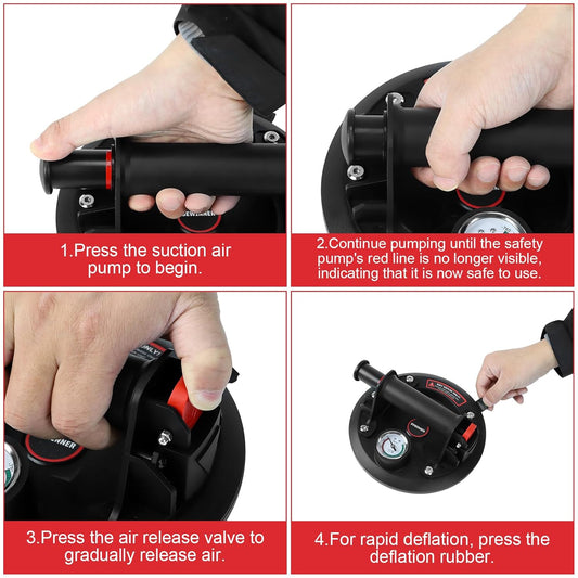 8-inch 2-piece vacuum suction cup set