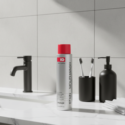 🔥Whitening mouthwash, alcohol-free, stain-removing, and provides fresh breath all day.