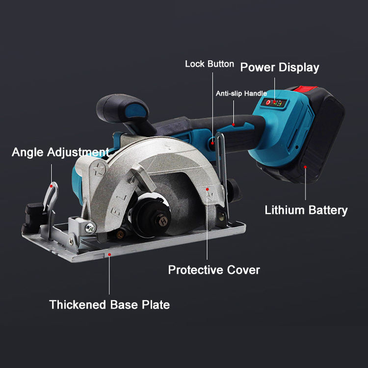5 inches brushless electric circular cutting machine 0 to 45 adjustable sawing machine（Give away 3 saw blades）