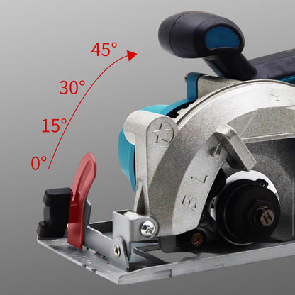 5 inches brushless electric circular cutting machine 0 to 45 adjustable sawing machine（Give away 3 saw blades）